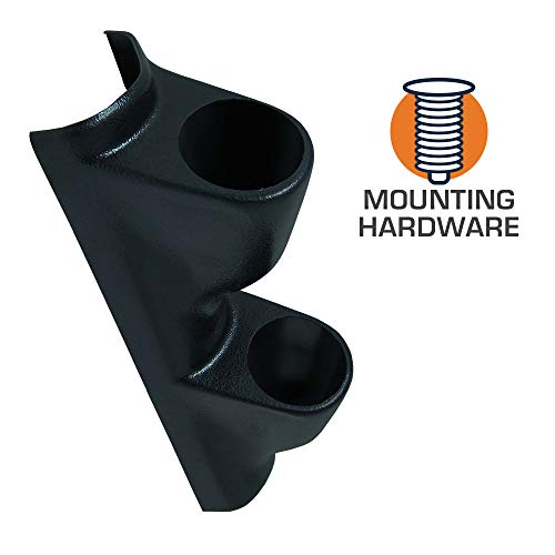 GlowShift Black Dual Pillar Gauge Pod Fits Chevy C/K GMC Sierra 1988-1994