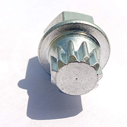 11 Splines Anti-Theft Wheel Lock Nut Key Adapter 8D0601139F001 Compatible with ABC 11 Teeth (Pointy) 1997-2007 VW Bettle Bora Golf Jetta Passat Audi A4 A6 S6 A8 TT SEAT Skoda