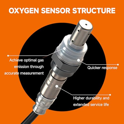 " VEIFNIY Upstream & Downstream Oxygen Sensor Set|Direct Replacement for OE 234-4587| Compatible with Chrysler, for Dodge, for Jeep V6 2.7L-4.0L & V8 4.7L-6.1L 2001-2010 Models-INCLUDES GLOVES " - size: 234-4587