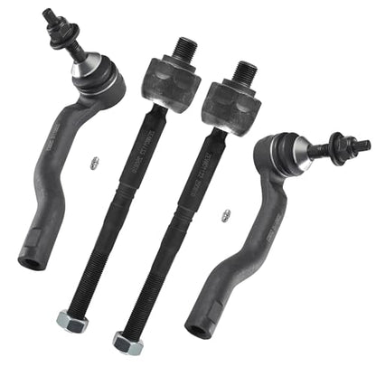 ASTARPRO 4pcs Front Tie Rod Ends Inner and Outer Complete Kit Compatible with 2013-2023 Ford Edge Fusion Lincoln Continental MKX MKZ