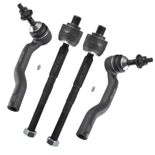 ASTARPRO 4pcs Front Tie Rod Ends Inner and Outer Complete Kit Compatible with 2013-2023 Ford Edge Fusion Lincoln Continental MKX MKZ