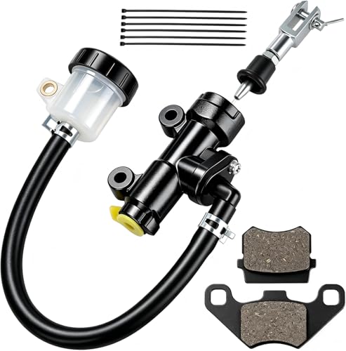 KT196 Brake Master Cylinder Kit Compatible with Coleman 196 Go Kart - color: black