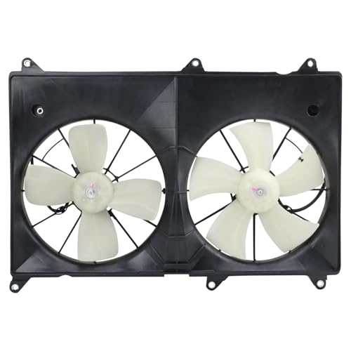 TRQ Radiator Dual Cooling Fan Assembly - style: RFA73770
