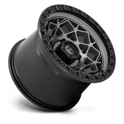 Fuel UTV D784 15X10 4X156 GMTL M-BLK-RING 00MM - D7841500A555 - color: Gunmetal w/Black Ring, size: 15x10