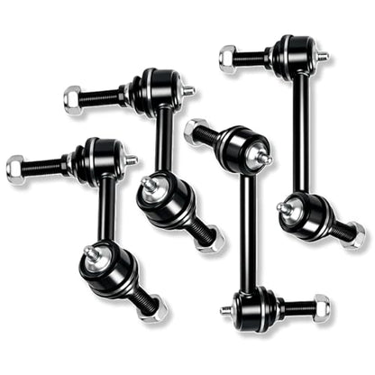 K6665 K6666 K6667 K6668 4Pcs Front Rear Stabilizer Sway Bar End Links for Isuzu 2003 Ascender, for Oldsmobile 02-03 Bravada, for Chevrolet 02-03 Trailblazer EXT, for GMC 02-03 Envoy XL - size: 4PC-K6665 K6668