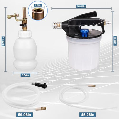 3L Brake Bleeder Kit, One Person Vacuum Brake Fluid Bleeder Kit