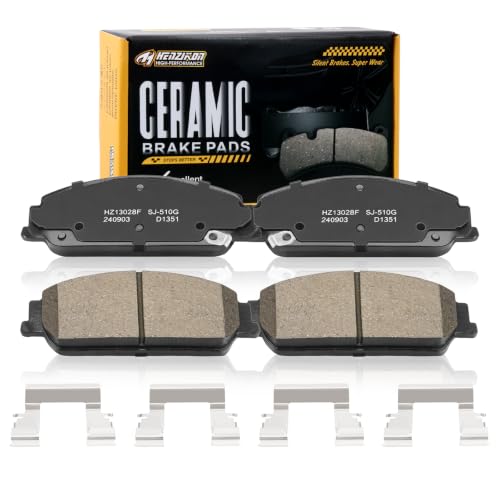 Ceramic Front Brake Pads Set Compatible with 2012 Chevrolet Caprice(PPV;6 Cylinders);2008-2009 Pontiac G8(Base/GT)(D1351) - color: HZ1351