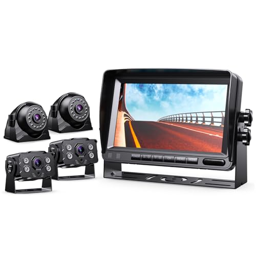 eRapta HD 1080p Backup Camera System Kit, 7-inch Reversing Monitor - color: black
