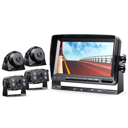 eRapta HD 1080p Backup Camera System Kit, 7-inch Reversing Monitor - color: black