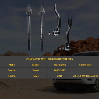 Tie Rod End Kit for Toyota RAV4 2006-2018 ES800053 ES800054 EV800328 - size: ES800053 ES800054 EV800328