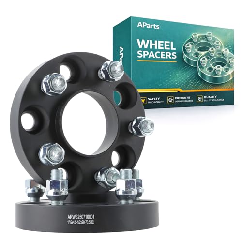 AParts 5x4.5" Hubcentric Wheel Spacers 1", 70.5mm Hub Bore, 1/2"x20 Studs, Forged Aluminum Wheel Spacers Compatible with for Ford Crown Victoria 1997-2002, for Ford Explorer 2002-2010, for Ford Explor - size: 1"-5x4.5"-70.5mm-1/2"x20