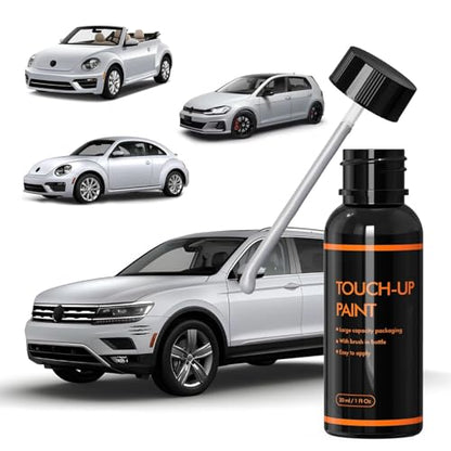 Touch Up Paint for Car Compatible with Mostly Volkswagen Models (LB9Z White Silver) - color: LB9Z White Silver