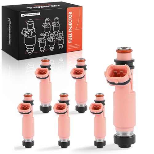 A-Premium Set of 6 Fuel Injectors Compatible with Toyota, Lexus