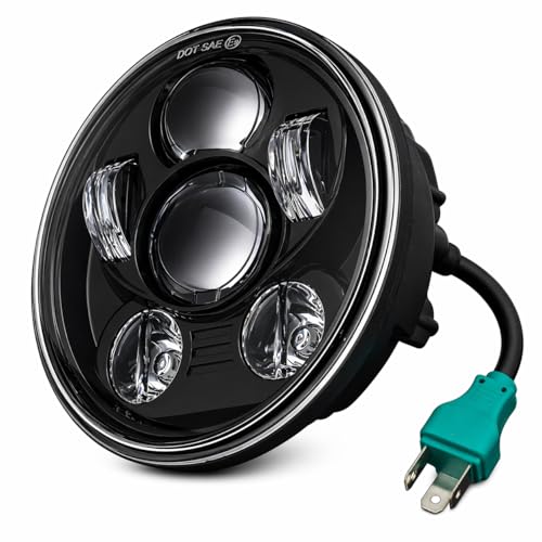 Eagle Lights 8900BG3 5 3/4" LED Headlight for Harley Davidson and Indian Motorcycles - Generation III/Black Kit - color: Black