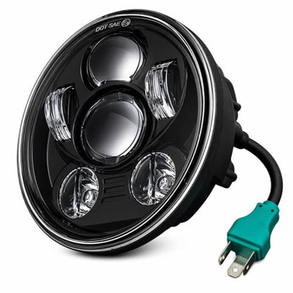 Eagle Lights 8900BG3 5 3/4" LED Headlight for Harley Davidson and Indian Motorcycles - Generation III/Black Kit - color: Black
