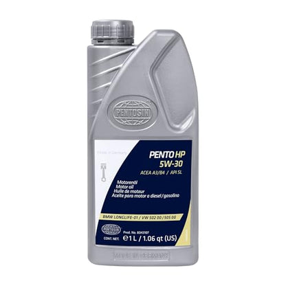 Pentosin 8043107 Pento High Performance 5W-30 Full Synthetic Fuel Economy Engine Oil; 1 Liter Bottle - style: 1058107-C