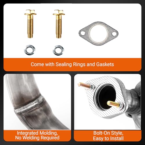 100% Stainless Steel Rear Exhaust Muffler for Hyundai Sonata 11-14 HS08 - size: For 2011-2014 Hyundai Sonata