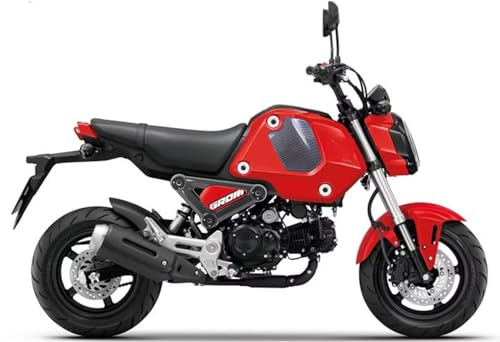 Mokuo Motorcyle Fairing Kit in ABS Material Compatible with 2021-2024 Honda Grom Msx 125 SF, Red Color - style: Red