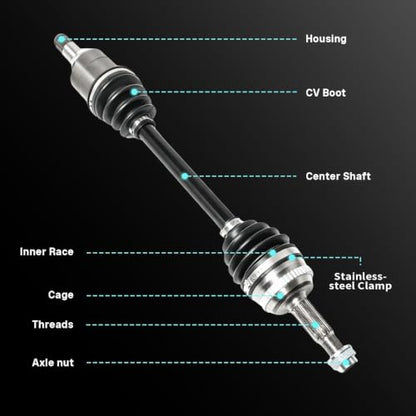 Front Left CV Axle Compatible with Corolla 2009-2019 66-5228