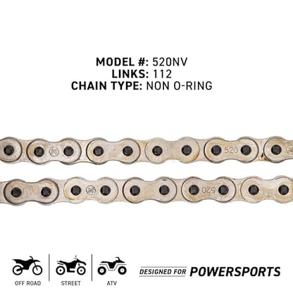 NICHE Drive Sprocket Chain Combo for Honda CBR600RR Front 16 Rear 42 Tooth 520NZ Standard 112 Links - size: Standard Chain