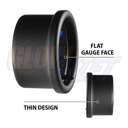 GlowShift 10 Color Digital 100 PSI Fuel Pressure Gauge Kit, 2-1/16" 52mm