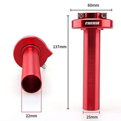 NIBBI Full Twist Throttle Mini Bike Throttle - color: Red
