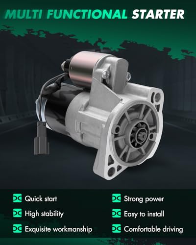 SCITOO Starter Fit For Nissan D21 1988-1994 L4 2.4L(4WD) 23300-80G10 - size: 23300-80G10