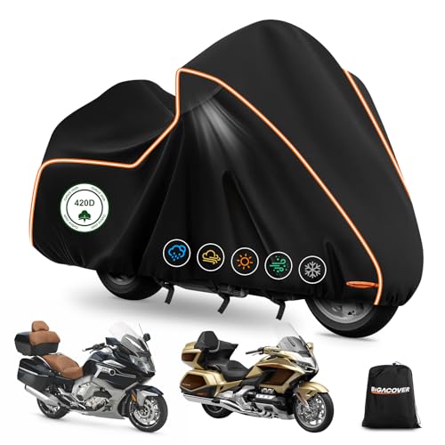 Motorcycle Cover for Honda Gold Wing GL1800 Tour 2001-2025 with Top Box - size: for Honda GL1800/Gold Wing