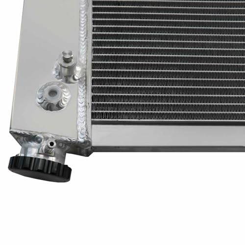 3 Row Aluminum Radiator for 1967-1972 Chevy C10 C20 C30 K10 K20 K30 GMC Jimmy Pickup Truck Blazer Suburban C/K Series L6 V6 V8 28.25 Inch Wide Core 1967 1968 1969 1970 1971 1972 Replacement