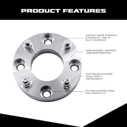 ezaccessory 2 Wheel Adapters Spacers 4x4.25 to 4x4.25 | 4x108 to 4x108 | Fits Ford T-Bird Escort Exp | 1.25" Thick - size: Thickness - 1.25", style: 2 PCS