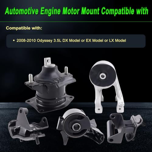 Engine Motor Mount Compatible with 08-10 Odyssey 3.5L DX EX LX - size: 2008-2010 Odyssey 3.5L DX EX LX