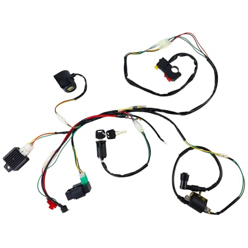 Wiring Harness Kit w/CDI Ignition Coil for 4-Stroke ATV 50-125cc