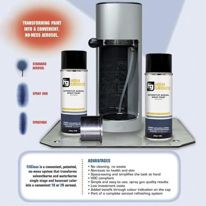 HIGH GROUND Factory Matched Automotive Spray Paint for Ford Automobiles (Ford N1, Blue Jeans (Solvent))