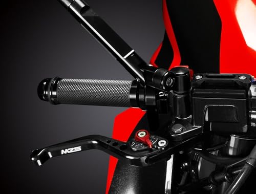 MZS Universal 7/8 Motorcycle Brake Master Cylinder Clutch Cable Levers Set