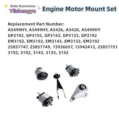 Engine Motor Mount Kit for Enclave 2008 3.6L - size: Enclave 2008 3.6L