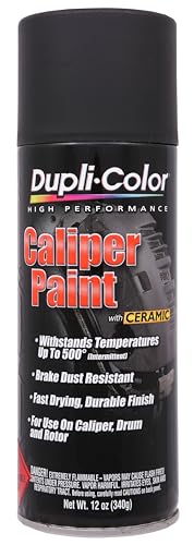 Dupli-Color Caliper Aerosol Paint, Matte, Black, 12 oz