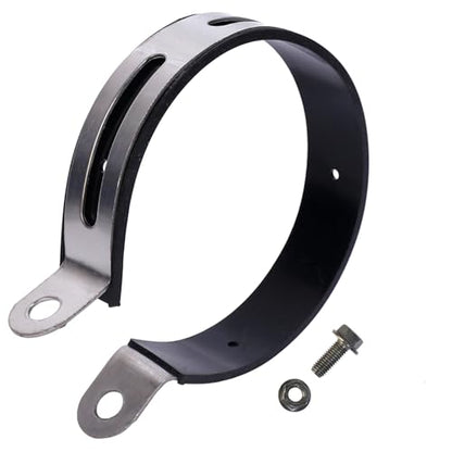 Minho Universal Motorcycle Exhaust Clamps in Alloy steel Material,1 Piece Exhaust Bracket Clip Hanger for Most Motorcyel Scooter Mopeds Inner 4.5" - size: Inner 4.5"- 1 PC