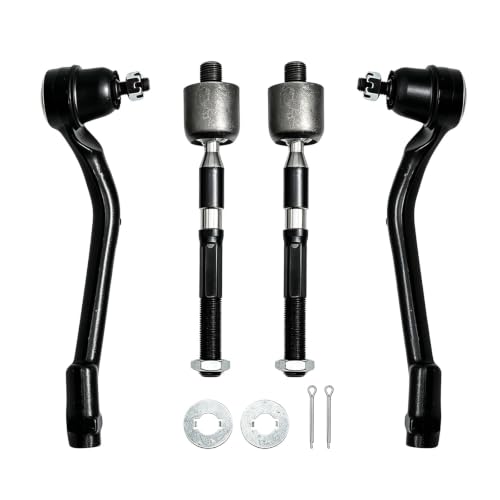 4PC Front Inner Outer Tie Rod End Compatible with Cadenza 14-16