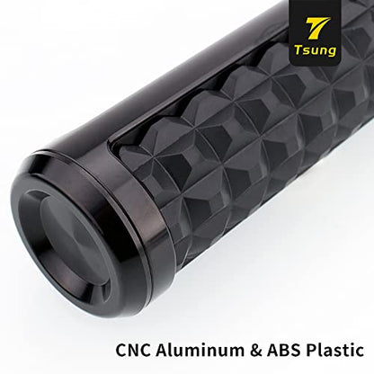 TSUNG Handlebar Grips 1 Inch Motorcycle 25MM Throttle Hand Grip - style: Knob