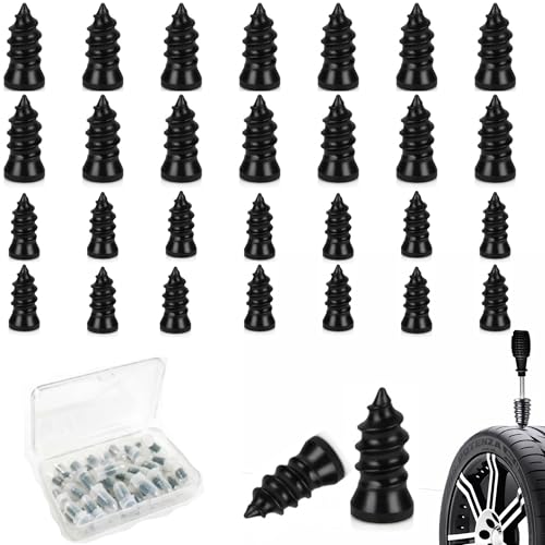 PINKJOY 30 Pcs Tire Repair Nails Self-Tapping Screw Rubber Screw Tool Self-Service Tire Repair NAI for Car Motorcycle Truck - size: 30PCS