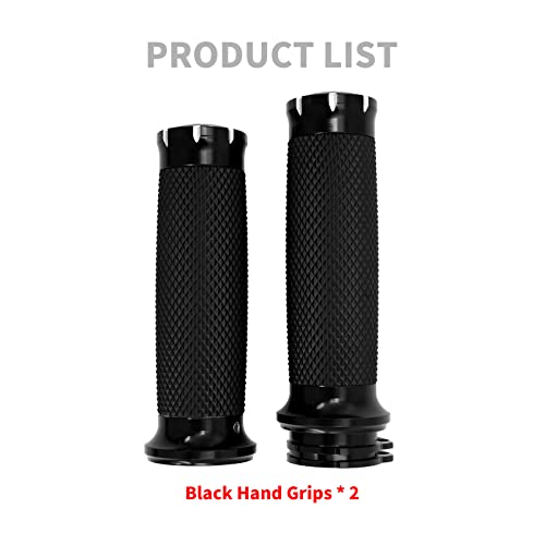 1 Inch Cable Throttle Handlebar Grips Motorcycle Hand Grips - color: #6 Black