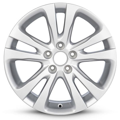 New OEM Replacement Wheel for 2015-2017 Chrysler 200 17x7.5 inch Steel Rim Painted Black Fit 215/55R17 - size: 17x7.5 inch