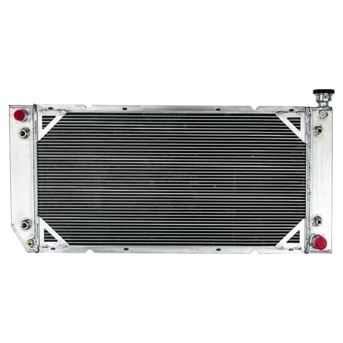3 Row Aluminum Radiator For 1994-2000 Chevy/GMC C1500 C2500 C3500 K1500 K2500 K3500 Suburban Tahoe Yukon for Cadillac Escalade Pickup 5.7L 7.4L V8 Automotive Replacement Engine Radiator