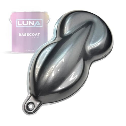 Hyper Silver Metallic Automotive Midcoat Paint (1 Gallon): Ready to Spray Body Paint for Full Vehicle and Large Projects, Use with Primer Basecoat and Clearcoat, Luna Eclipse - color: Gallon