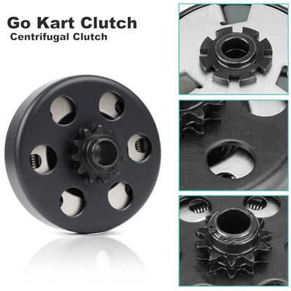 Go Kart Clutch 5/8" Bore 11 Tooth for #35 Chain, Fit for 2.8HP 97cc Engine - size: 5/8" Bore 11T