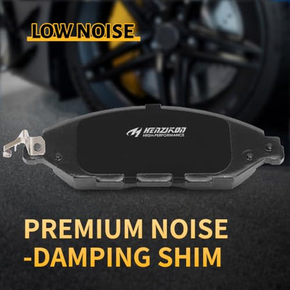 Ceramic Front and Rear Brake Pads Compatible with 2013 Infiniti JX35;2014-2020 Infiniti QX60;2013-2020 Nissan Pathfinder;2015-2020,2022-2025 Nissan Murano;2021 Murano(To 11/20)(D1649+D1288) - color: HZ1649+HZ1288