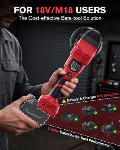 Brushless Car Buffer Polisher for Milwaukee M18 (No Battery)