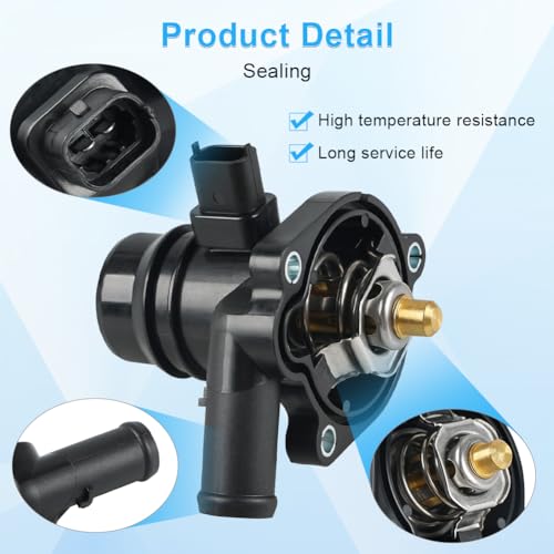 WMPHE 55565336 Engine Coolant Thermostat Housing Assembly Compatible with 2011-2016 Chevy Cruze Limited 1.4L Replace OEM 55565336 55579010 902-808 - size: 55565336