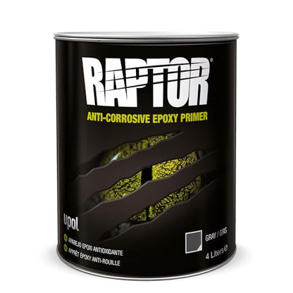 Raptor Anti-Corrosive Epoxy Primer, Automotive Primer, 4L