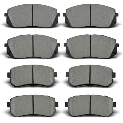 Ceramic Front Rear Brake Pads D1295,D1157 Compatible with 2010-2017 Hyundai Tucson,2011-2016 Kia Sportage,2014 Kia Cadenza - style: D1295 & D1157